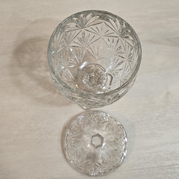 Vintage Egg Shape Cut Crystal Glass Candy Dish With Lid 8.5" Gorgeous - Picture 9 of 15